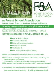 FSA Conference Flier 2013