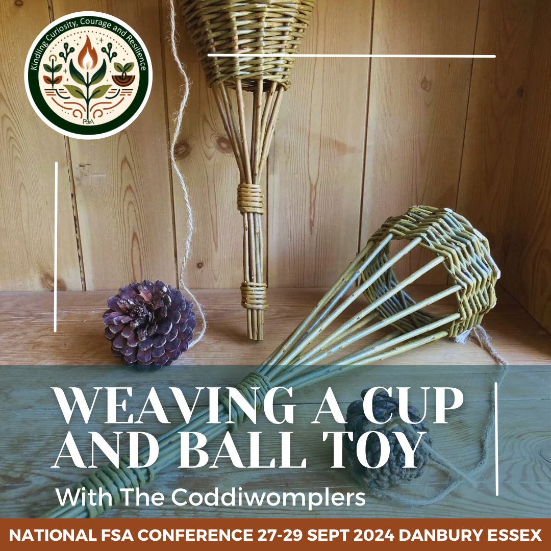 WEAVE A SIMPLE CUP AND BALL TOY<br />
With The Coddiwomplers