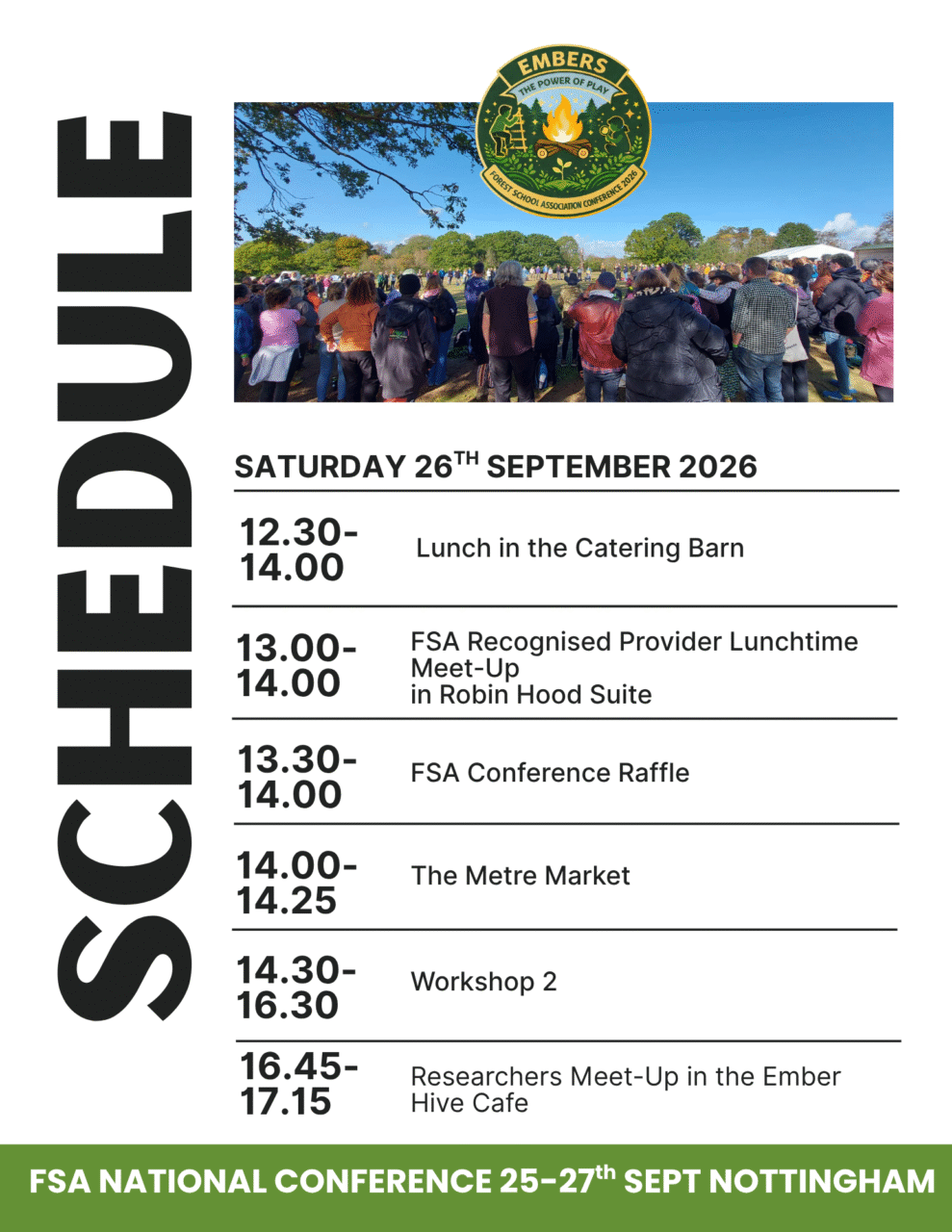 FSA Conference Schedule - Saturday PM